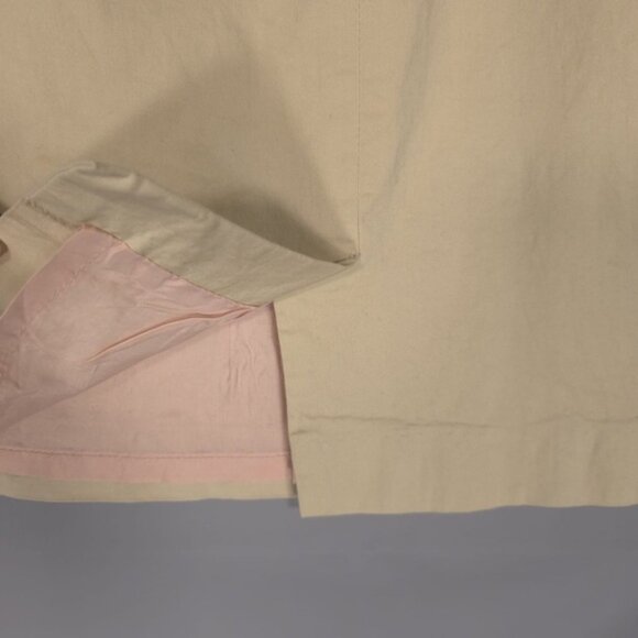 Neiman‎ Marcus EXCLUSIVE Women’s Cotton Mini Skirt Straight Pencil Tan Size 10 - Picture 8 of 11